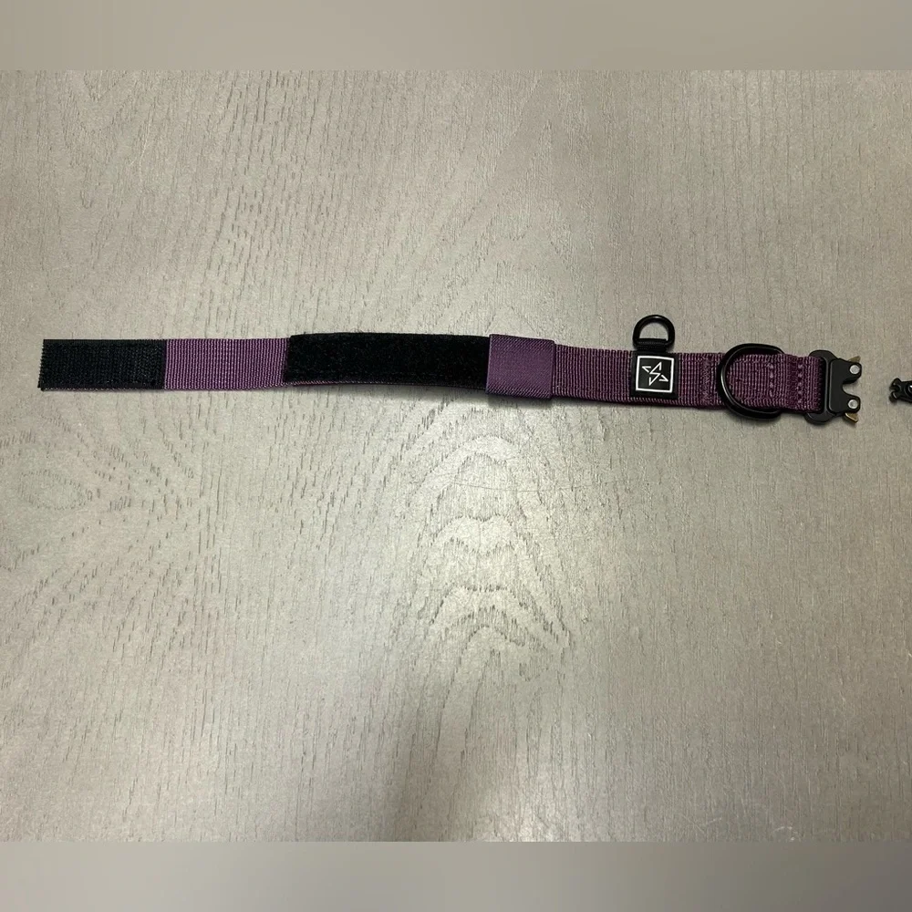 Stellar Ménage Premium Dog Collar Tactical Collar Sz 3 Purple Fits Neck 10-11.5